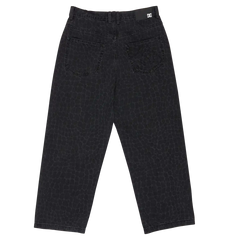Men's Baggy Denim Snake Print Pants
