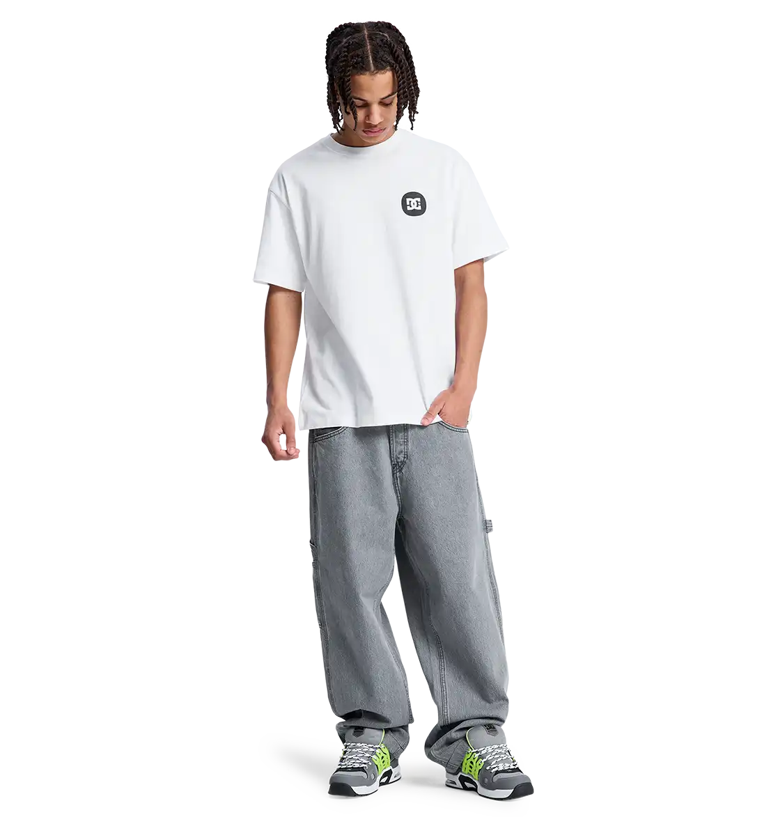 Men's Baggy Denim Carpenter Pants