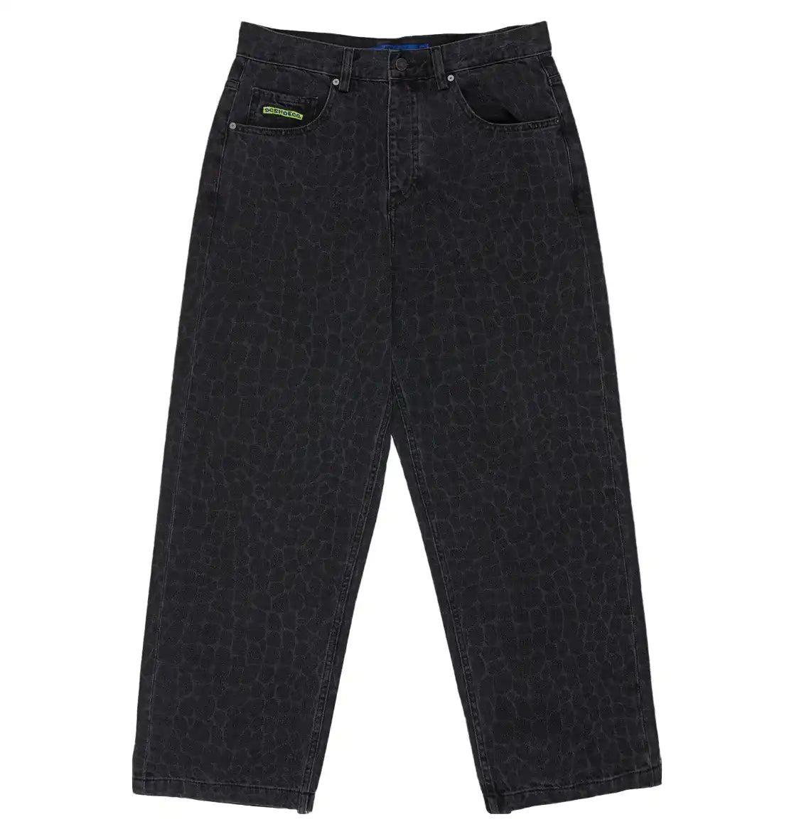 Men's Baggy Denim Snake Print Pants