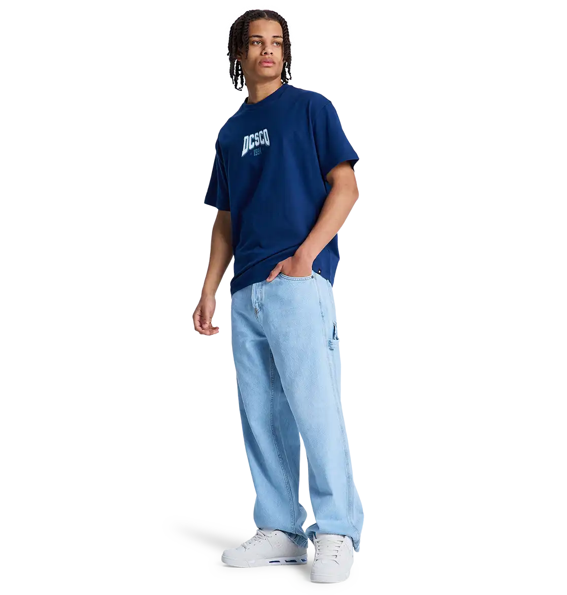Men's Baggy Denim Carpenter Pants
